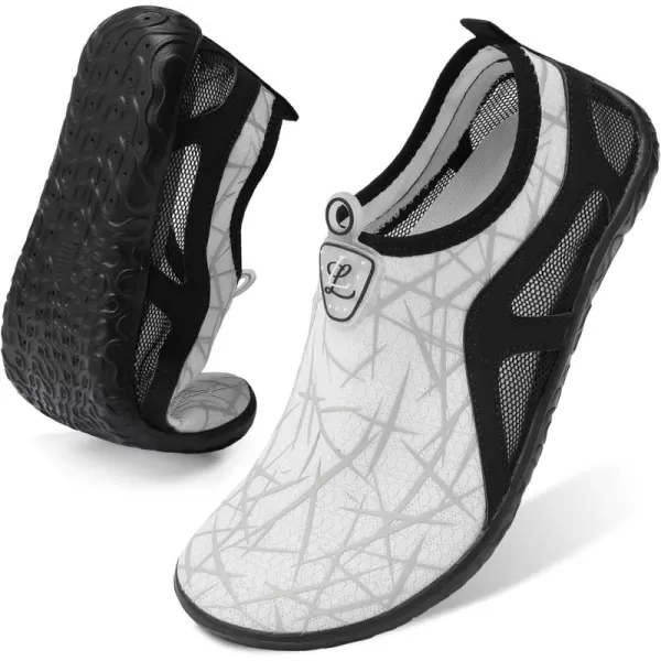 LeIsfIt Womens Mens Water Shoes Barefoot Quick-Dry Aqua Socks Slip-on Swim Beach Shoes for Surf Pool River Yoga
