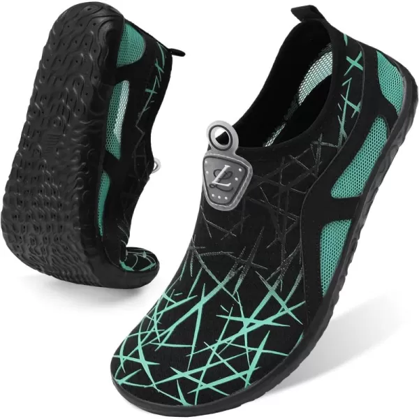 LeIsfIt Womens Mens Water Shoes Barefoot Quick-Dry Aqua Socks Slip-on Swim Beach Shoes for Surf Pool River Yoga
