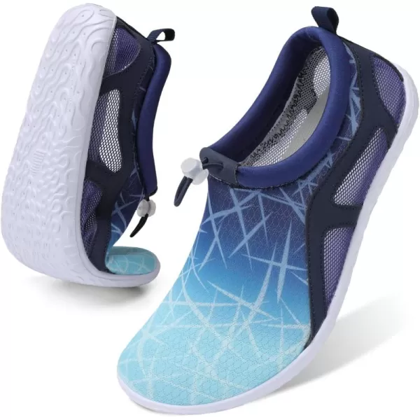 LeIsfIt Womens Mens Water Shoes Barefoot Quick-Dry Aqua Socks Slip-on Swim Beach Shoes for Surf Pool River Yoga
