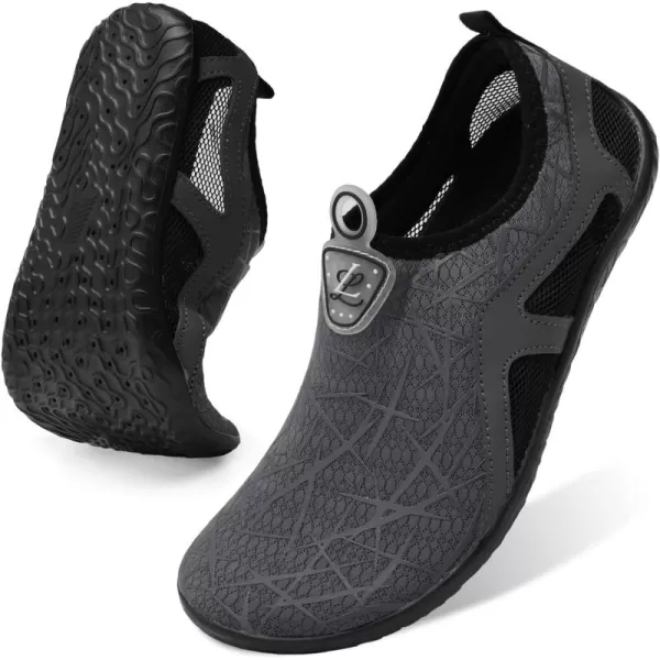 LeIsfIt Womens Mens Water Shoes Barefoot Quick-Dry Aqua Socks Slip-on Swim Beach Shoes for Surf Pool River Yoga