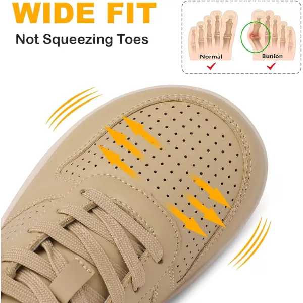 LeIsfIt Womens Walking Shoes Wide Toe Box Road Running Shoes Minimalist Barefoot Shoes Breathable Fashion Sneakers