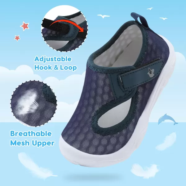 LeIsfIt Toddler Shoes Boys Girls Barefoot Shoes Wide Toe Box Shoes Lightweight Walking Shoes Slip-on Tennis Shoes