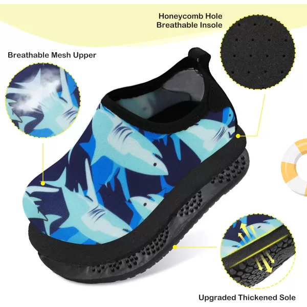 LeIsfIt Toddler Water Shoes Girls Boys Swim Beach Shoes Barefoot Aqua Socks Kids Non-slip Water Socks