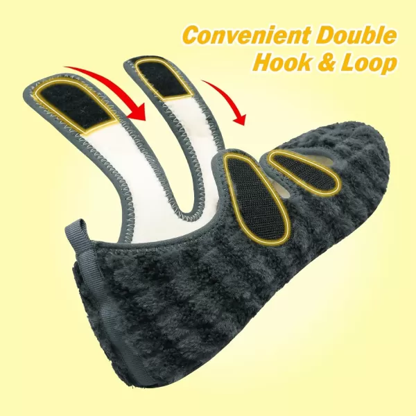 LeIsfIt Womens Mens Slippers Soft House Slippers Warm Fuzzy House Shoes Slipper Socks with Rubber Sole