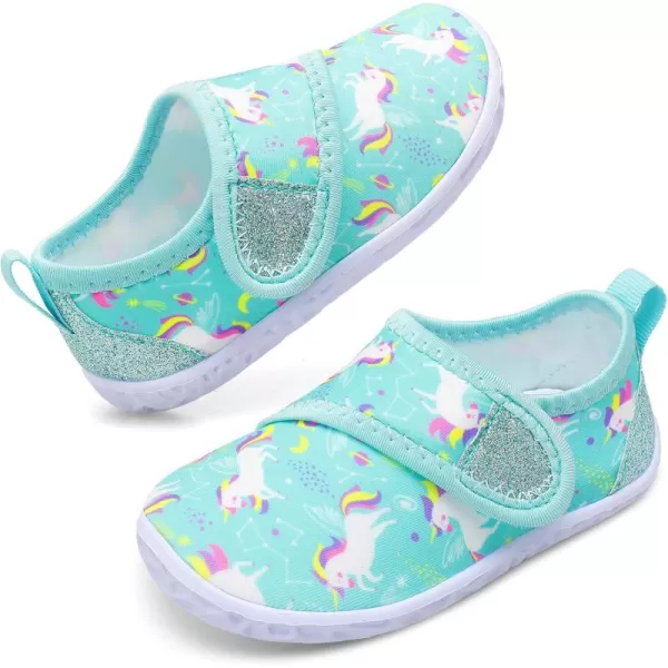 LeIsfIt Toddler Water Shoes Boys Girls Aqua Socks Kids Breathable Swim Shoes Non-Slip Barefoot Beach Shoes