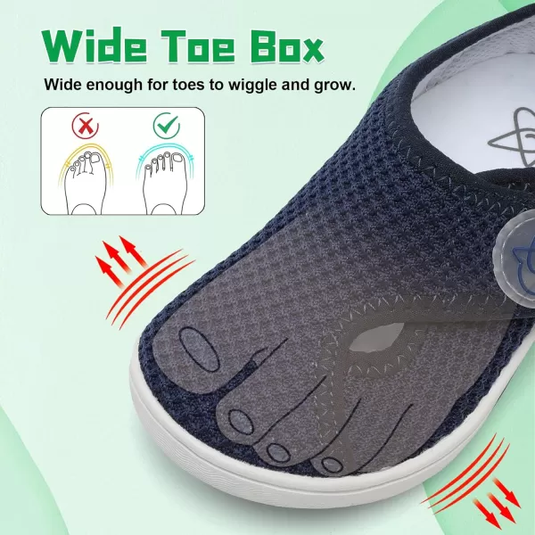 LeIsfIt Kids Barefoot Shoes Boys Girls Wide Toe Box Shoes Minimalist Zero Drop Sneakers Splay Naturally Walking Shoes for Toddler Little Big Kid