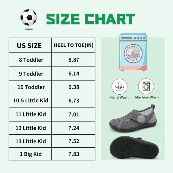 LeIsfIt Kids Barefoot Shoes Boys Girls Wide Toe Box Shoes Minimalist Zero Drop Sneakers Splay Naturally Walking Shoes for Toddler Little Big Kid