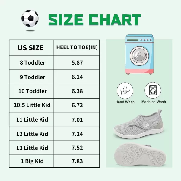 LeIsfIt Kids Barefoot Shoes Boys Girls Wide Toe Box Shoes Minimalist Zero Drop Sneakers Splay Naturally Walking Shoes for Toddler Little Big Kid