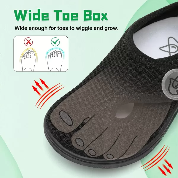 LeIsfIt Kids Barefoot Shoes Boys Girls Wide Toe Box Shoes Minimalist Zero Drop Sneakers Splay Naturally Walking Shoes for Toddler Little Big Kid