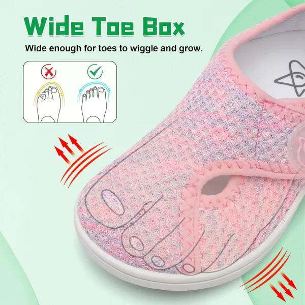 LeIsfIt Kids Barefoot Shoes Boys Girls Wide Toe Box Shoes Minimalist Zero Drop Sneakers Splay Naturally Walking Shoes for Toddler Little Big Kid