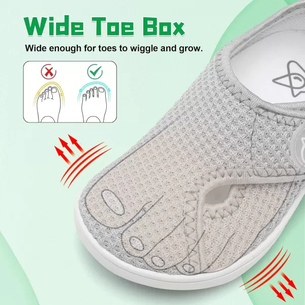 LeIsfIt Kids Barefoot Shoes Boys Girls Wide Toe Box Shoes Minimalist Zero Drop Sneakers Splay Naturally Walking Shoes for Toddler Little Big Kid