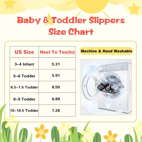 LeIsfIt Toddler Slippers Boys Girls Wide Slippers Adjustable House Shoes Baby Warm Winter Slippers Non-Slip Indoor Home Slipper Shoes