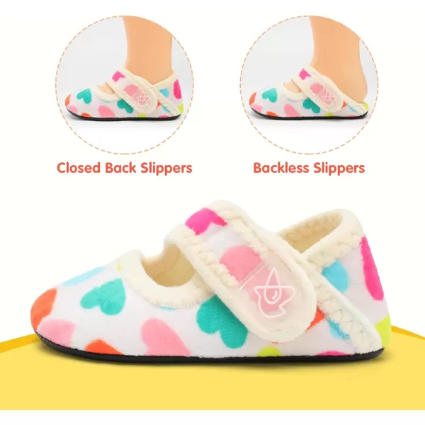 LeIsfIt Toddler Slippers Boys Girls Wide Slippers Adjustable House Shoes Baby Warm Winter Slippers Non-Slip Indoor Home Slipper Shoes