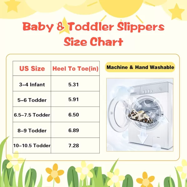 LeIsfIt Toddler Slippers Boys Girls Wide Slippers Adjustable House Shoes Baby Warm Winter Slippers Non-Slip Indoor Home Slipper Shoes