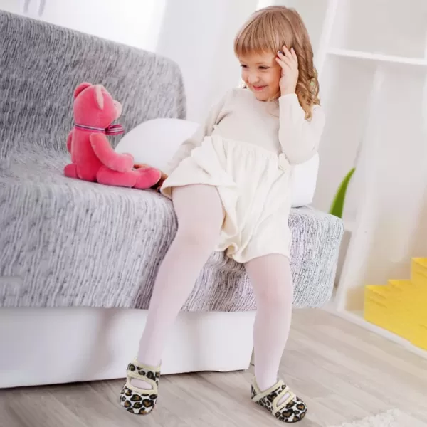 LeIsfIt Toddler Slippers Boys Girls Wide Slippers Adjustable House Shoes Baby Warm Winter Slippers Non-Slip Indoor Home Slipper Shoes