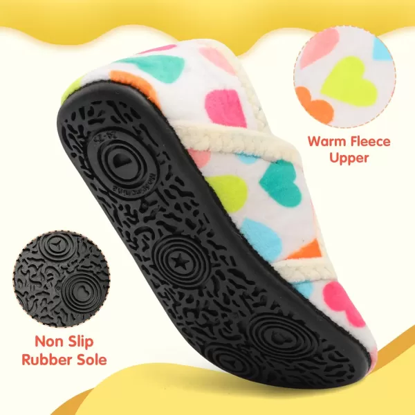 LeIsfIt Toddler Slippers Boys Girls Wide Slippers Adjustable House Shoes Baby Warm Winter Slippers Non-Slip Indoor Home Slipper Shoes