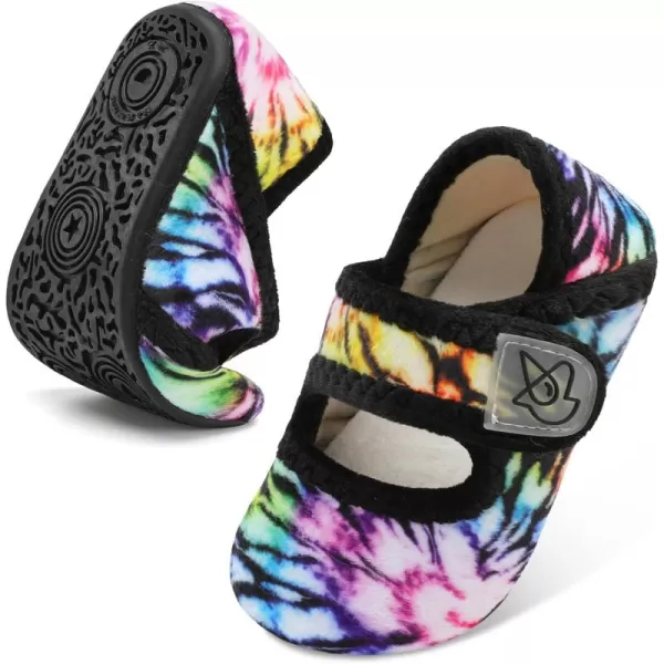 LeIsfIt Toddler Slippers Boys Girls Wide Slippers Adjustable House Shoes Baby Warm Winter Slippers Non-Slip Indoor Home Slipper Shoes