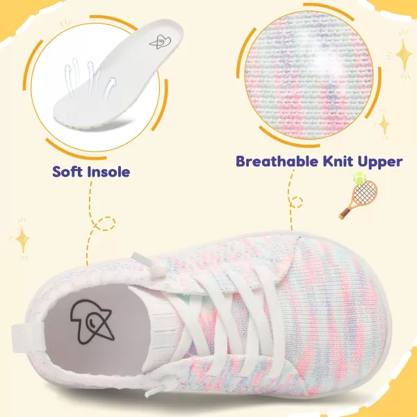 imageLeIsfIt Toddler Shoes Girls Boys Wide Shoes Kids Barefoot Shoes Zero Drop Minimalist Sneakers Slip on Tennis ShoesBhswhit