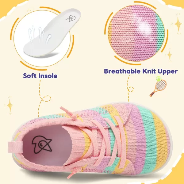 imageLeIsfIt Toddler Shoes Girls Boys Wide Shoes Kids Barefoot Shoes Zero Drop Minimalist Sneakers Slip on Tennis ShoesColor