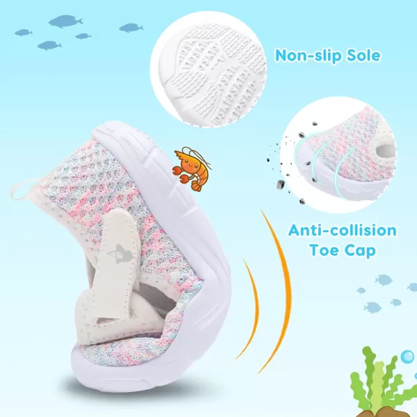 imageLeIsfIt Toddler Shoes Boys Girls Barefoot Shoes Wide Toe Box Shoes Lightweight Walking Shoes Slip On Tennis ShoesAcolor