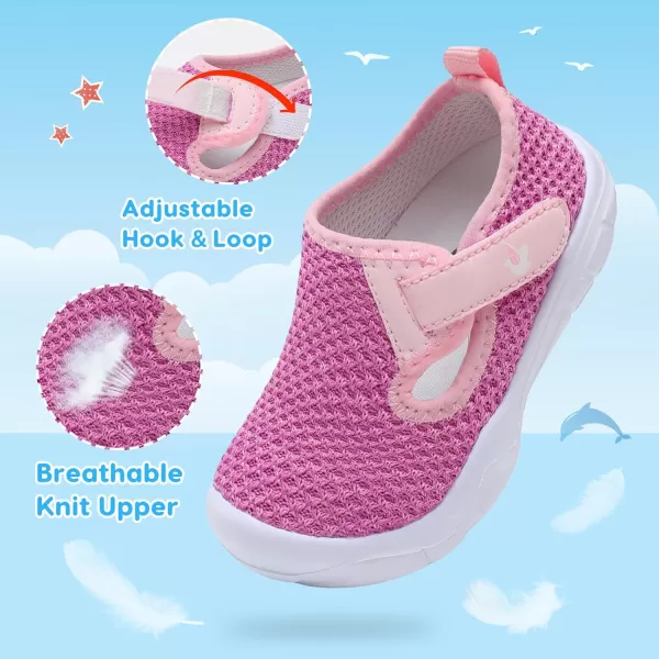 imageLeIsfIt Toddler Shoes Boys Girls Barefoot Shoes Wide Toe Box Shoes Lightweight Walking Shoes Slip On Tennis ShoesCpurple