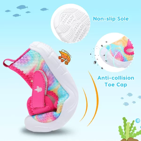imageLeIsfIt Toddler Shoes Boys Girls Barefoot Shoes Wide Toe Box Shoes Lightweight Walking Shoes Slip On Tennis ShoesTiedye