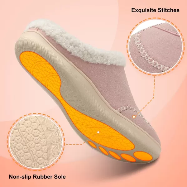 imageLeIsfIt Womens Slippers Wide Diabetic Slippers Memory Foam House Slippers Adjustable Arthritis Edema House Shoes Indoor Outdoor SlippersBpink