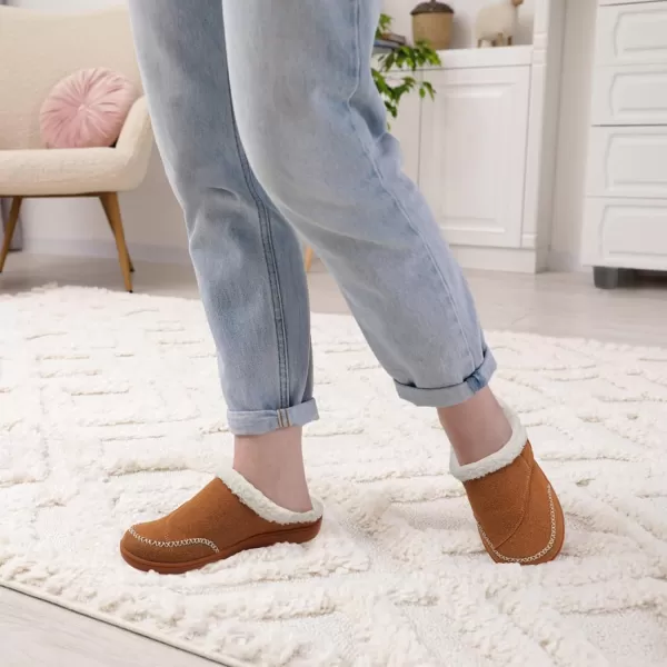 imageLeIsfIt Womens Slippers Wide Diabetic Slippers Memory Foam House Slippers Adjustable Arthritis Edema House Shoes Indoor Outdoor SlippersBrown