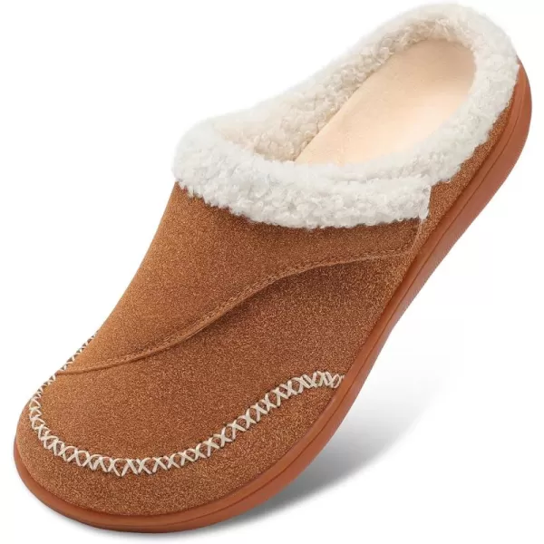 imageLeIsfIt Womens Slippers Wide Diabetic Slippers Memory Foam House Slippers Adjustable Arthritis Edema House Shoes Indoor Outdoor SlippersBrown