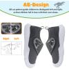 imageLeIsfIt Toddler Shoes Girls Boys Wide Barefoot Shoes Kids Breathable Sneakers Lightweight Tennis Shoes Athletic Walking Shoes Slip On ShoesAdark Grey