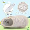 imageLeIsfIt Toddler Shoes Girls Boys Wide Barefoot Shoes Kids Breathable Sneakers Lightweight Tennis Shoes Athletic Walking Shoes Slip On ShoesBeige