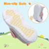 imageLeIsfIt Toddler Shoes Girls Boys Wide Barefoot Shoes Kids Breathable Sneakers Lightweight Tennis Shoes Athletic Walking Shoes Slip On ShoesBgrey