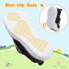 imageLeIsfIt Toddler Shoes Girls Boys Wide Barefoot Shoes Kids Breathable Sneakers Lightweight Tennis Shoes Athletic Walking Shoes Slip On ShoesBlack