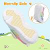 imageLeIsfIt Toddler Shoes Girls Boys Wide Barefoot Shoes Kids Breathable Sneakers Lightweight Tennis Shoes Athletic Walking Shoes Slip On ShoesColor