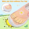 imageLeIsfIt Toddler Shoes Girls Boys Wide Barefoot Shoes Kids Breathable Sneakers Lightweight Tennis Shoes Athletic Walking Shoes Slip On ShoesPinkflower