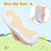 imageLeIsfIt Toddler Shoes Girls Boys Wide Barefoot Shoes Kids Breathable Sneakers Lightweight Tennis Shoes Athletic Walking Shoes Slip On ShoesPinkflower