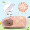 imageLeIsfIt Toddler Shoes Girls Boys Wide Barefoot Shoes Kids Breathable Sneakers Lightweight Tennis Shoes Athletic Walking Shoes Slip On ShoesPinkflower