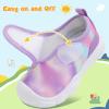 imageLeIsfIt Toddler Shoes Girls Boys Wide Barefoot Shoes Kids Breathable Sneakers Lightweight Tennis Shoes Athletic Walking Shoes Slip On ShoesPurple