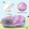 imageLeIsfIt Toddler Shoes Girls Boys Wide Barefoot Shoes Kids Breathable Sneakers Lightweight Tennis Shoes Athletic Walking Shoes Slip On ShoesPurple