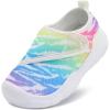 imageLeIsfIt Toddler Shoes Girls Boys Wide Barefoot Shoes Kids Breathable Sneakers Lightweight Tennis Shoes Athletic Walking Shoes Slip On ShoesColor