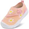 imageLeIsfIt Toddler Shoes Girls Boys Wide Barefoot Shoes Kids Breathable Sneakers Lightweight Tennis Shoes Athletic Walking Shoes Slip On ShoesPinkflower