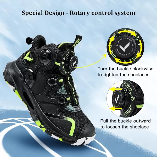 VITUOFLY Kids Basketball Shoes Boys Air Cushion Sneakers Girls Mid Top School Training Shoes Non-Slip Outdoor Sports Shoes Comfortable Boys Running Shoes Durable Little Kid/Big Kid