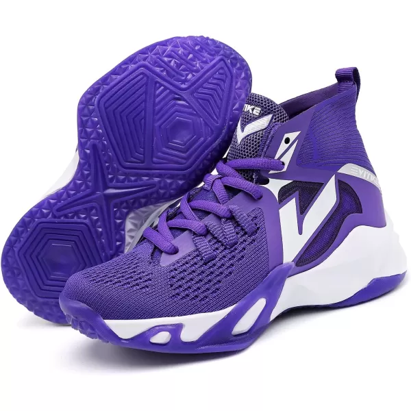VITUOFLY Kids Basketball Shoes Boys Air Cushion Sneakers Girls Mid Top School Training Shoes Non-Slip Outdoor Sports Shoes Comfortable Boys Running Shoes Durable Little Kid/Big Kid