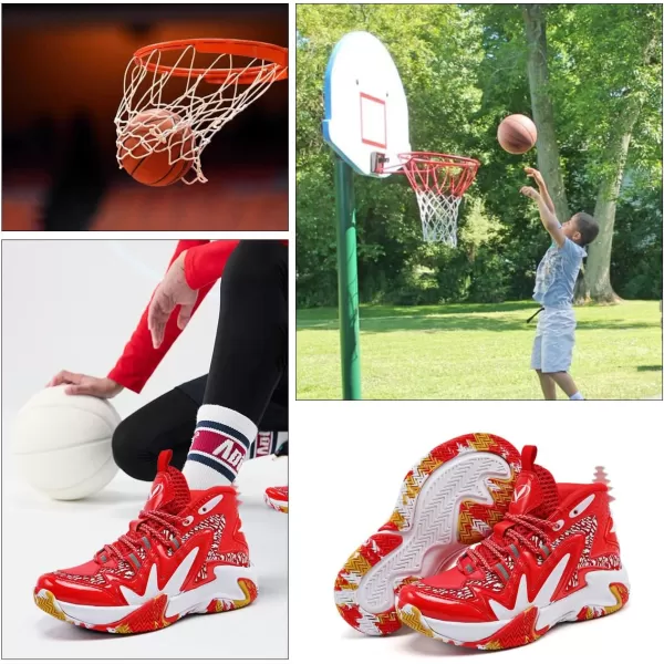 VITUOFLY Kids Basketball Shoes Boys Air Cushion Sneakers Girls Mid Top School Training Shoes Non-Slip Outdoor Sports Shoes Comfortable Boys Running Shoes Durable Little Kid/Big Kid