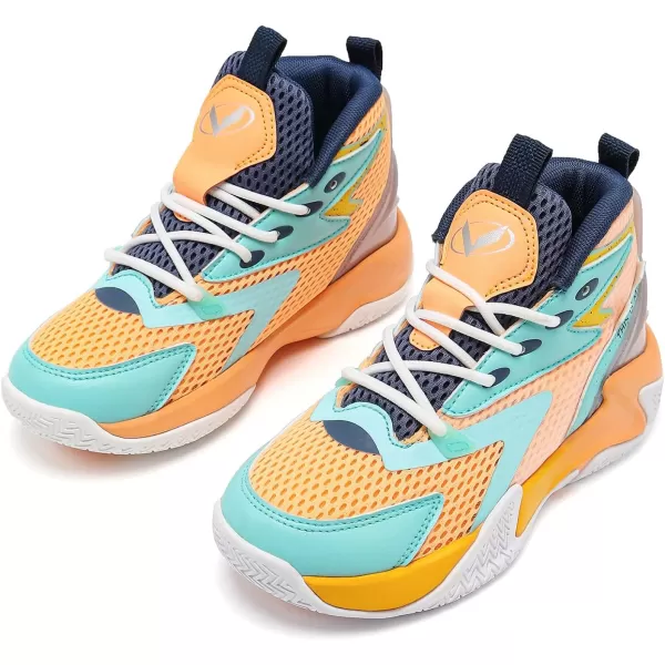 VITUOFLY Kids Basketball Shoes Boys Air Cushion Sneakers Girls Mid Top School Training Shoes Non-Slip Outdoor Sports Shoes Comfortable Boys Running Shoes Durable Little Kid/Big Kid