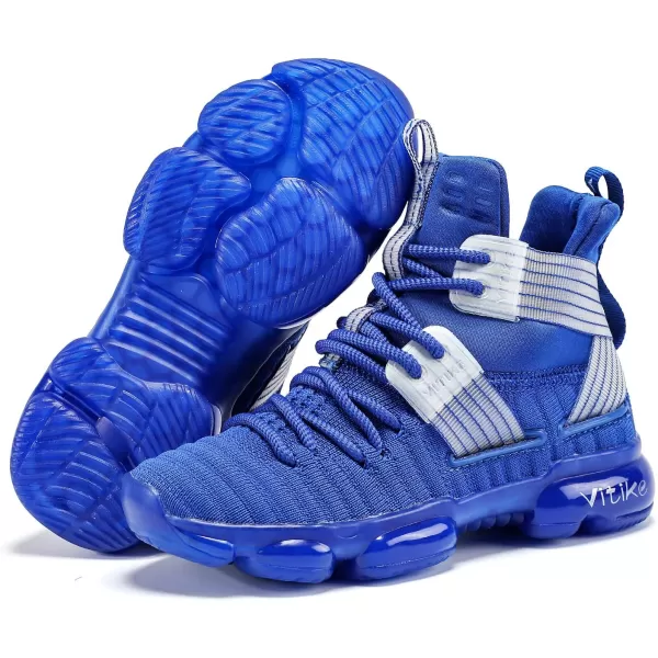 VITUOFLY Kids Basketball Shoes Boys Air Cushion Sneakers Girls Mid Top School Training Shoes Non-Slip Outdoor Sports Shoes Comfortable Boys Running Shoes Durable Little Kid/Big Kid