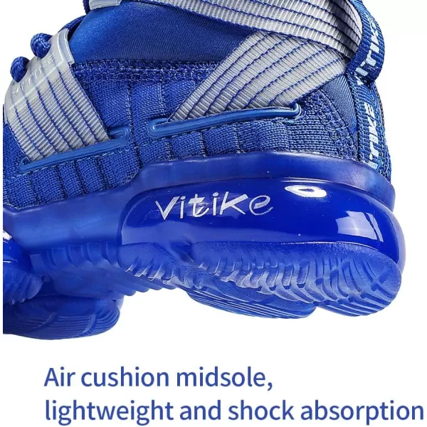 VITUOFLY Kids Basketball Shoes Boys Air Cushion Sneakers Girls Mid Top School Training Shoes Non-Slip Outdoor Sports Shoes Comfortable Boys Running Shoes Durable Little Kid/Big Kid