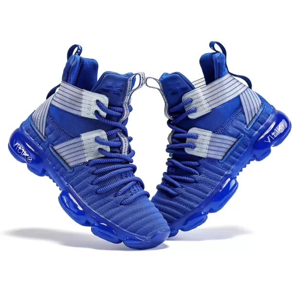 VITUOFLY Kids Basketball Shoes Boys Air Cushion Sneakers Girls Mid Top School Training Shoes Non-Slip Outdoor Sports Shoes Comfortable Boys Running Shoes Durable Little Kid/Big Kid