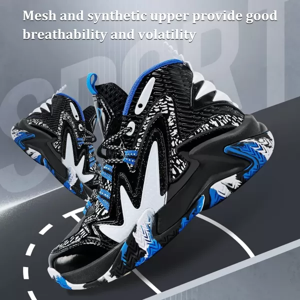 VITUOFLY Kids Basketball Shoes Boys Air Cushion Sneakers Girls Mid Top School Training Shoes Non-Slip Outdoor Sports Shoes Comfortable Boys Running Shoes Durable Little Kid/Big Kid