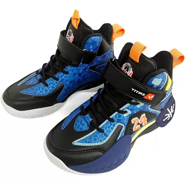 VITUOFLY Kids Basketball Shoes Boys Air Cushion Sneakers Girls Mid Top School Training Shoes Non-Slip Outdoor Sports Shoes Comfortable Boys Running Shoes Durable Little Kid/Big Kid